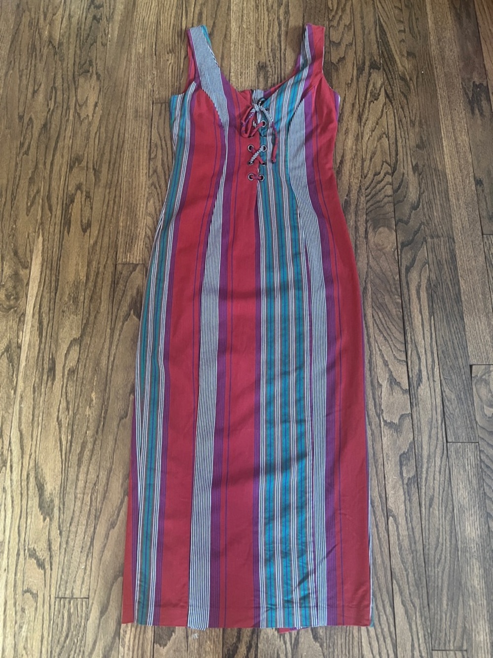 VINTAGE BETSEY JOHNSON 90s RARE MAXI MIDI WIGGLE DRESS S M L - Picture 1 of 7
